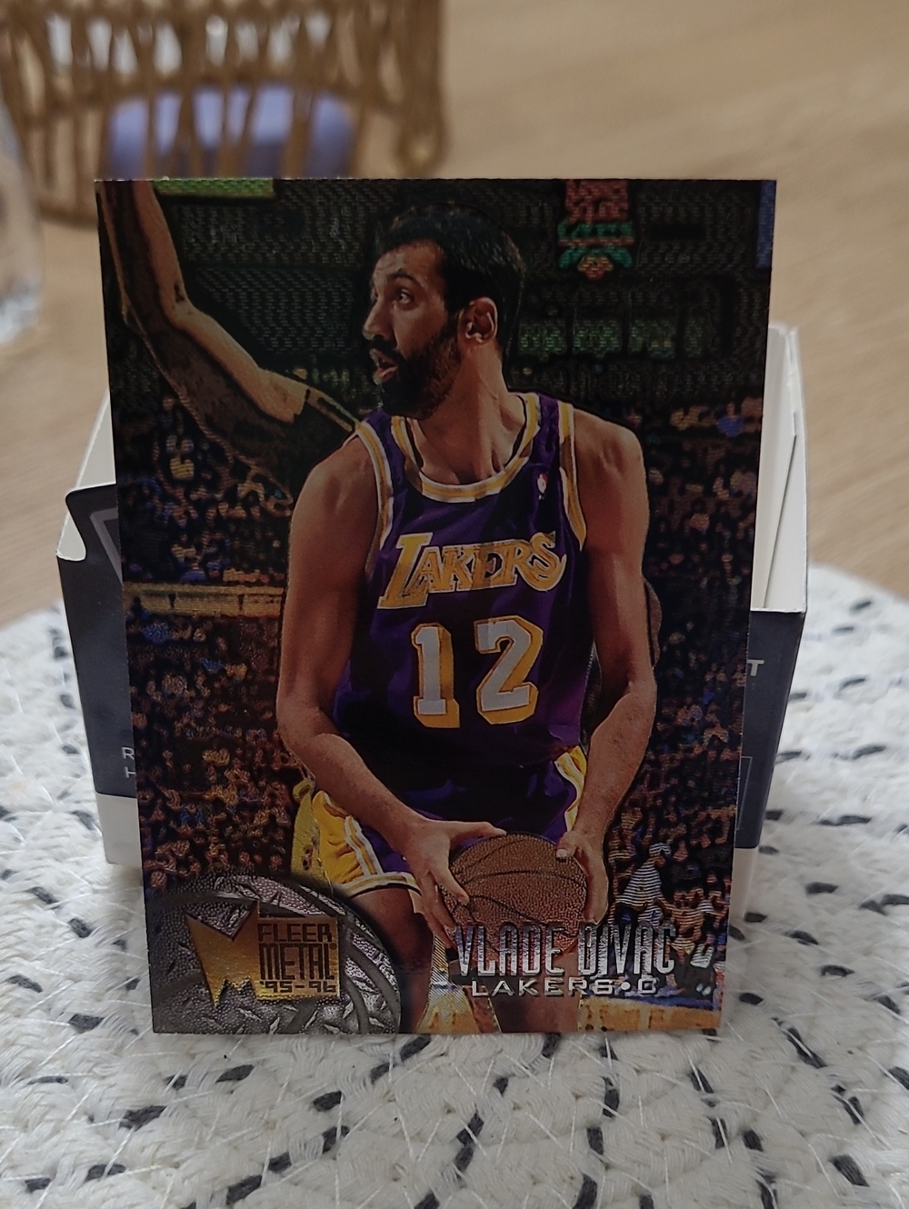 Vlade Divac Los Angeles Lakers Basketball Card - Purple & Gold